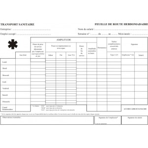 Carnet de Route Autocopiant - Réf : IMP500 